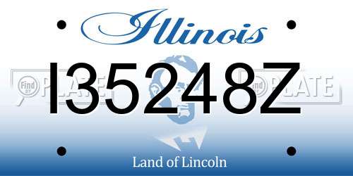 I35248Z Illinois License Plate