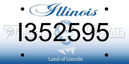I352595 Illinois License Plate
