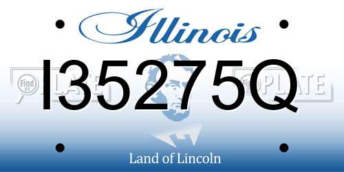 I35275Q Illinois License Plate