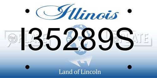 I35289S Illinois License Plate