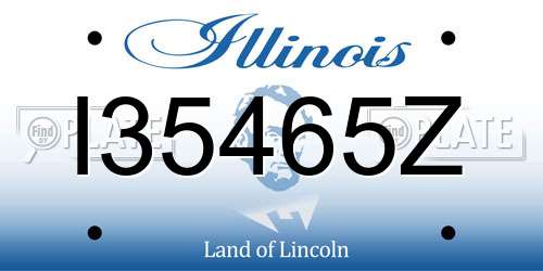 I35465Z Illinois License Plate