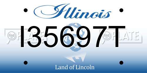I35697T Illinois License Plate