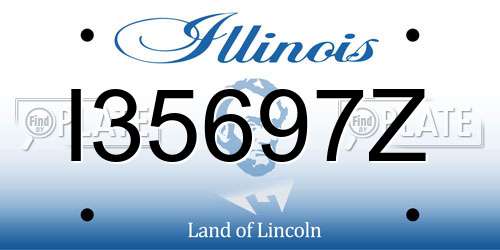 I35697Z Illinois License Plate