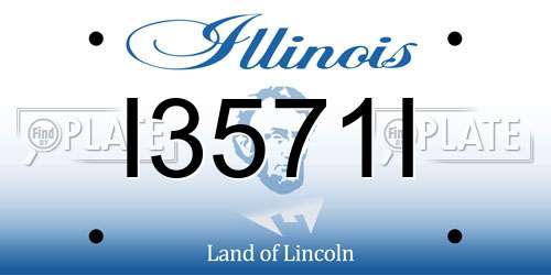 I3571I Illinois License Plate