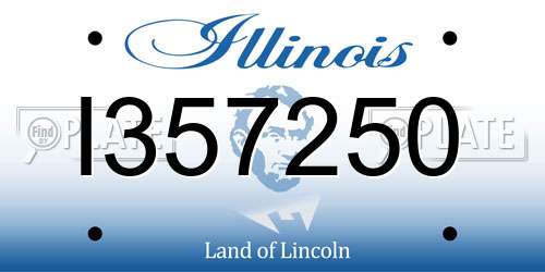 I357250 Illinois License Plate