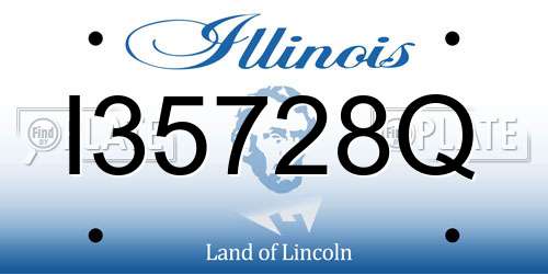 I35728Q Illinois License Plate