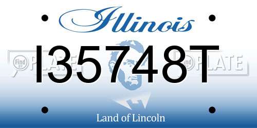 I35748T Illinois License Plate