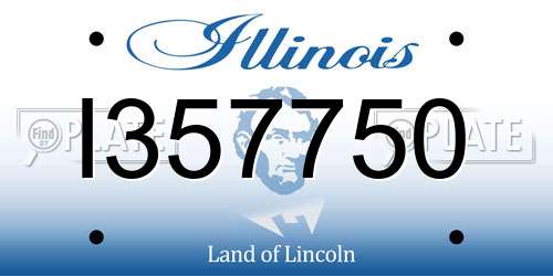 I357750 Illinois License Plate