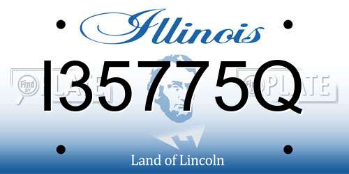 I35775Q Illinois License Plate