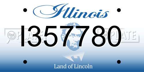 I357780 Illinois License Plate
