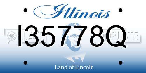 I35778Q Illinois License Plate