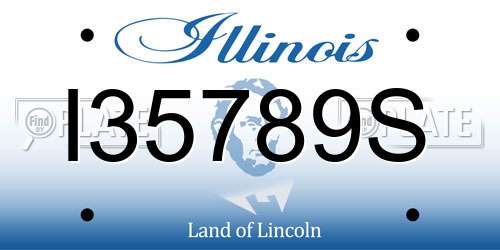I35789S Illinois License Plate