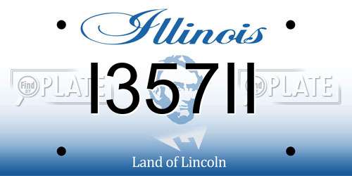 I357II Illinois License Plate