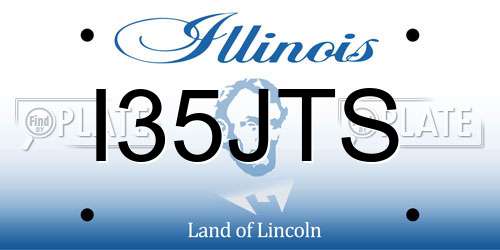 I35JTS Illinois License Plate
