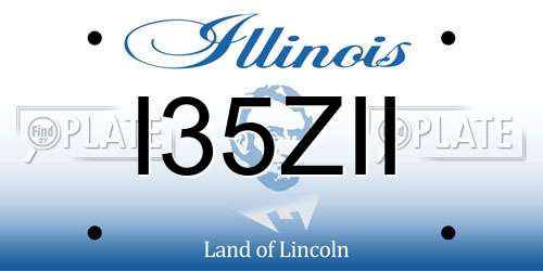 I35ZII Illinois License Plate