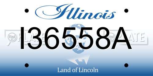I36558A Illinois License Plate