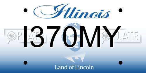 I370MY Illinois License Plate