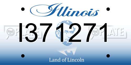 I371271 Illinois License Plate