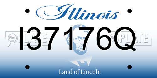 I37176Q Illinois License Plate