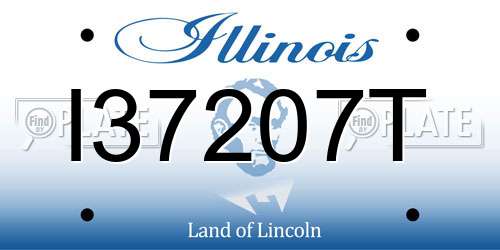 I37207T Illinois License Plate