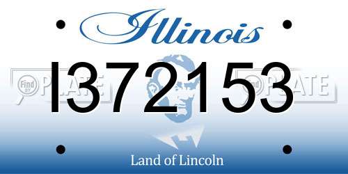 I372153 Illinois License Plate