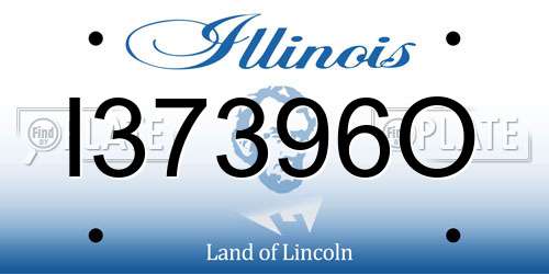 I37396O Illinois License Plate