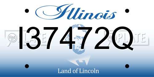 I37472Q Illinois License Plate