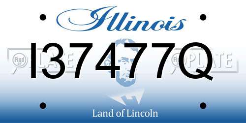I37477Q Illinois License Plate