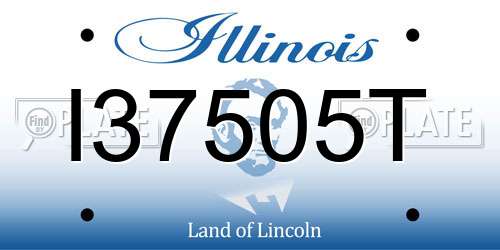 I37505T Illinois License Plate