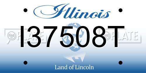 I37508T Illinois License Plate
