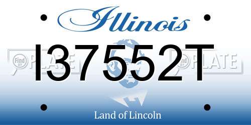I37552T Illinois License Plate