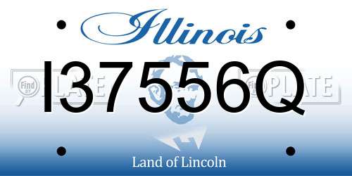 I37556Q Illinois License Plate