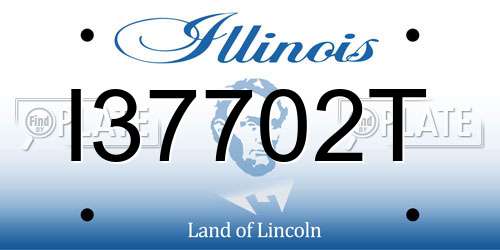 I37702T Illinois License Plate