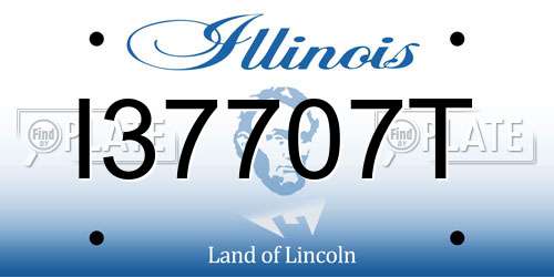 I37707T Illinois License Plate