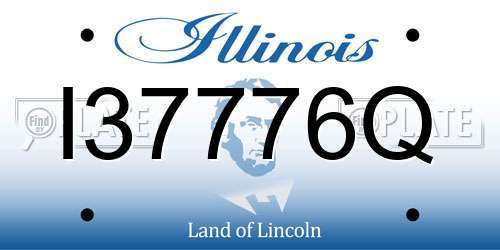 I37776Q Illinois License Plate
