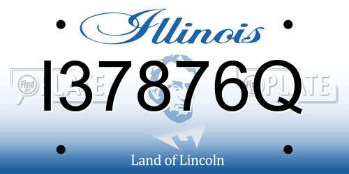 I37876Q Illinois License Plate