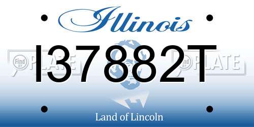 I37882T Illinois License Plate