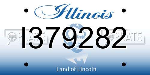 I379282 Illinois License Plate
