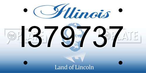 I379737 Illinois License Plate