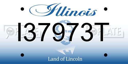 I37973T Illinois License Plate