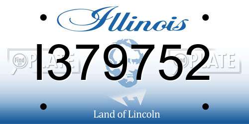 I379752 Illinois License Plate