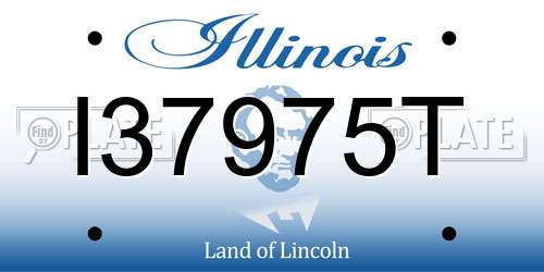 I37975T Illinois License Plate