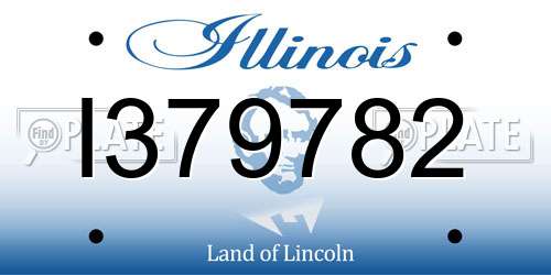 I379782 Illinois License Plate