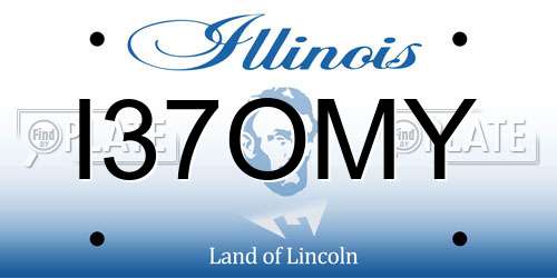 I37OMY Illinois License Plate