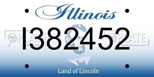 I382452 Illinois License Plate
