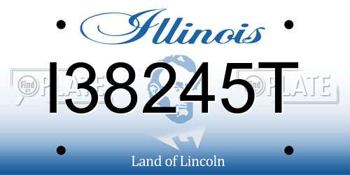 I38245T Illinois License Plate