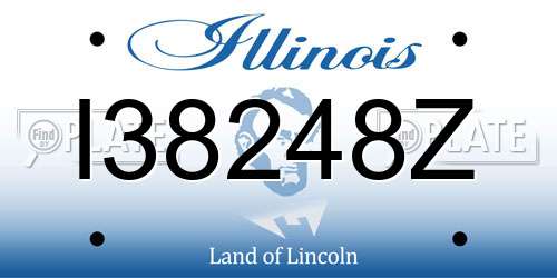 I38248Z Illinois License Plate