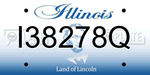 I38278Q Illinois License Plate