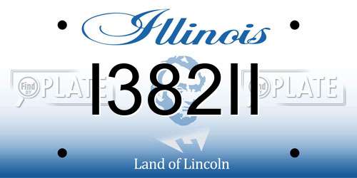 I382II Illinois License Plate