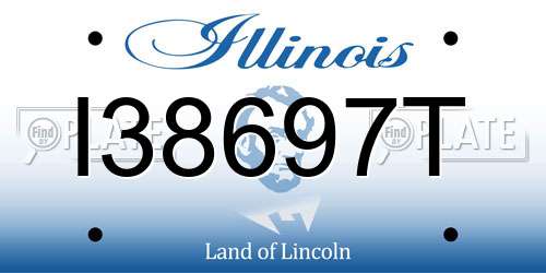 I38697T Illinois License Plate